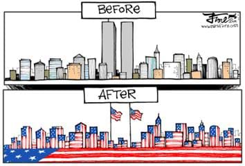 Twin Towers Before and After