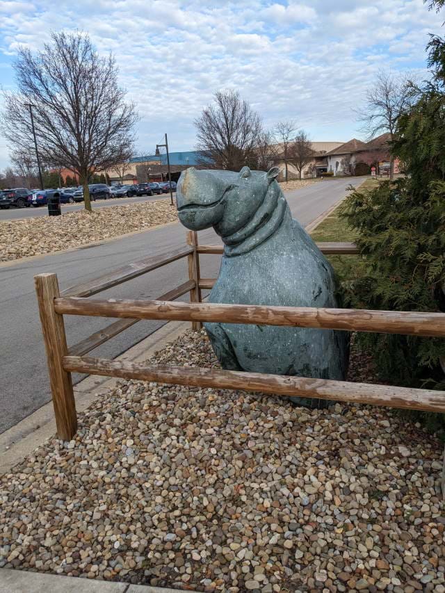 Statue of hippopotamus
