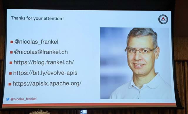 Screenshot of Nicolas Frankel's presentation