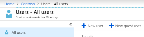 Screenshot: Azure - All Users