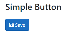 Bootstrap Button with a FontAwesome Save Icon