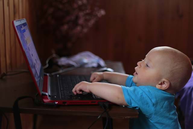 Child on a Laptop