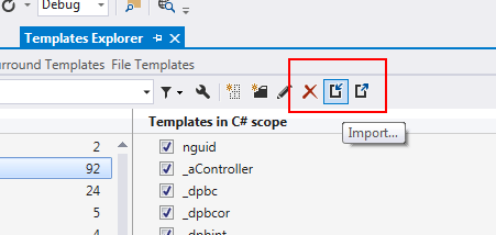 Resharper Import Templates