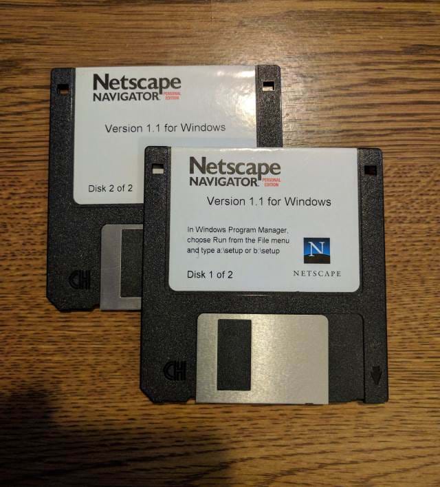 Screenshot of Netscape 1.1 Disks for Windows