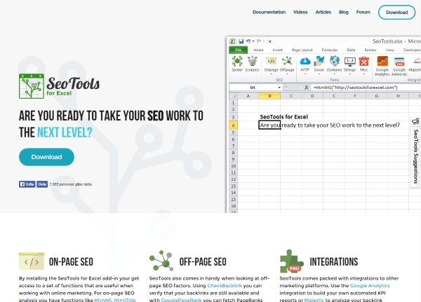 SEO Tools for Excel