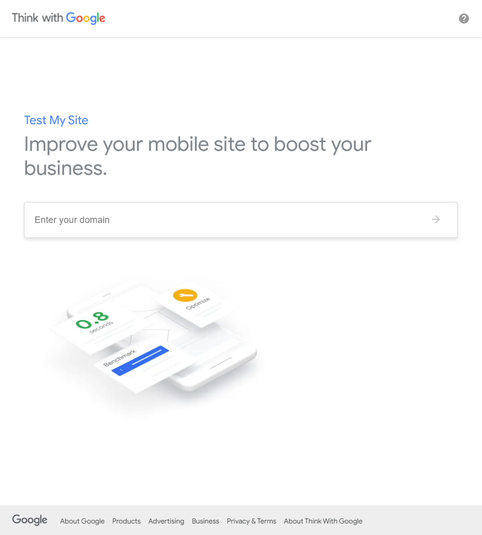 Google Test My Site Screenshot