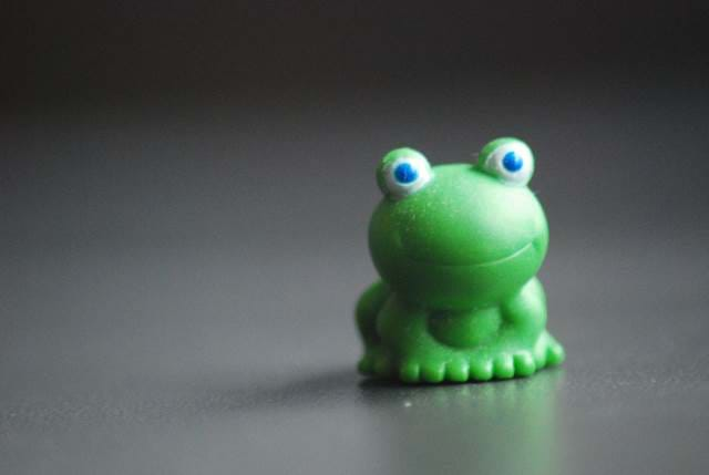 Tiny Green Plastic Frog