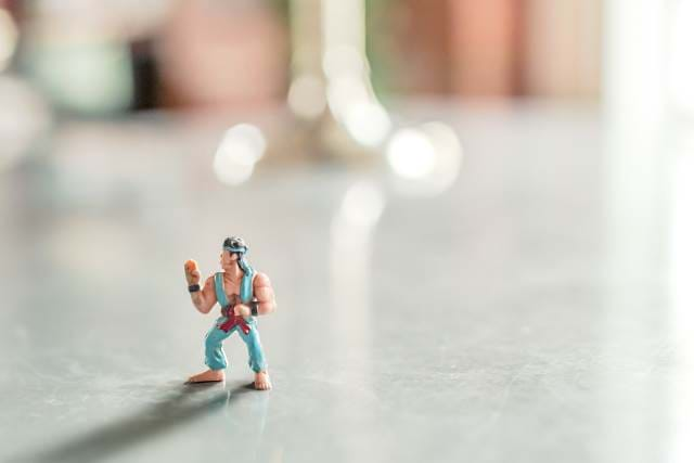 small fighting figure