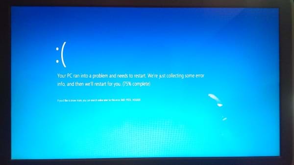 Windows 10 New Bluescreen of Death