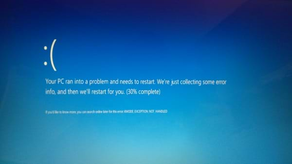 Windows 10 New Bluescreen of Death