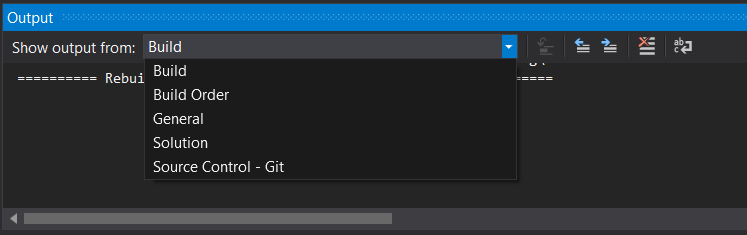 Visual Studio Build reporting all projects built except for one Visual Studio build status