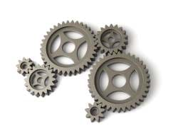 gears on white background