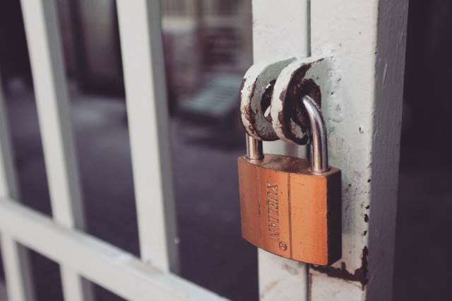 Picture of a Padlock on a fence