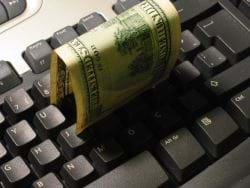 Keyboard with money