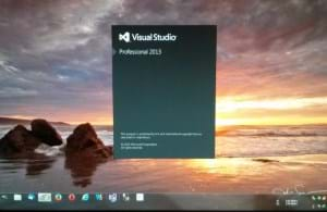 VS2013 Pro Starting Up