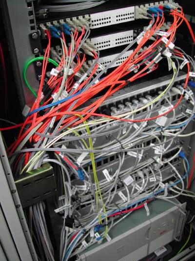 A mess of network cables