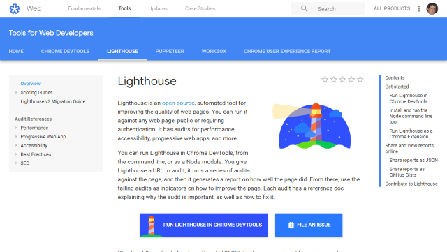 Lighthouse Screenshot Lighthouse Screenshot