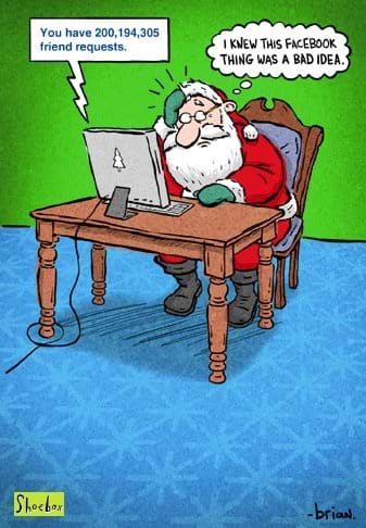 Santa on Facebook Santa on Facebook