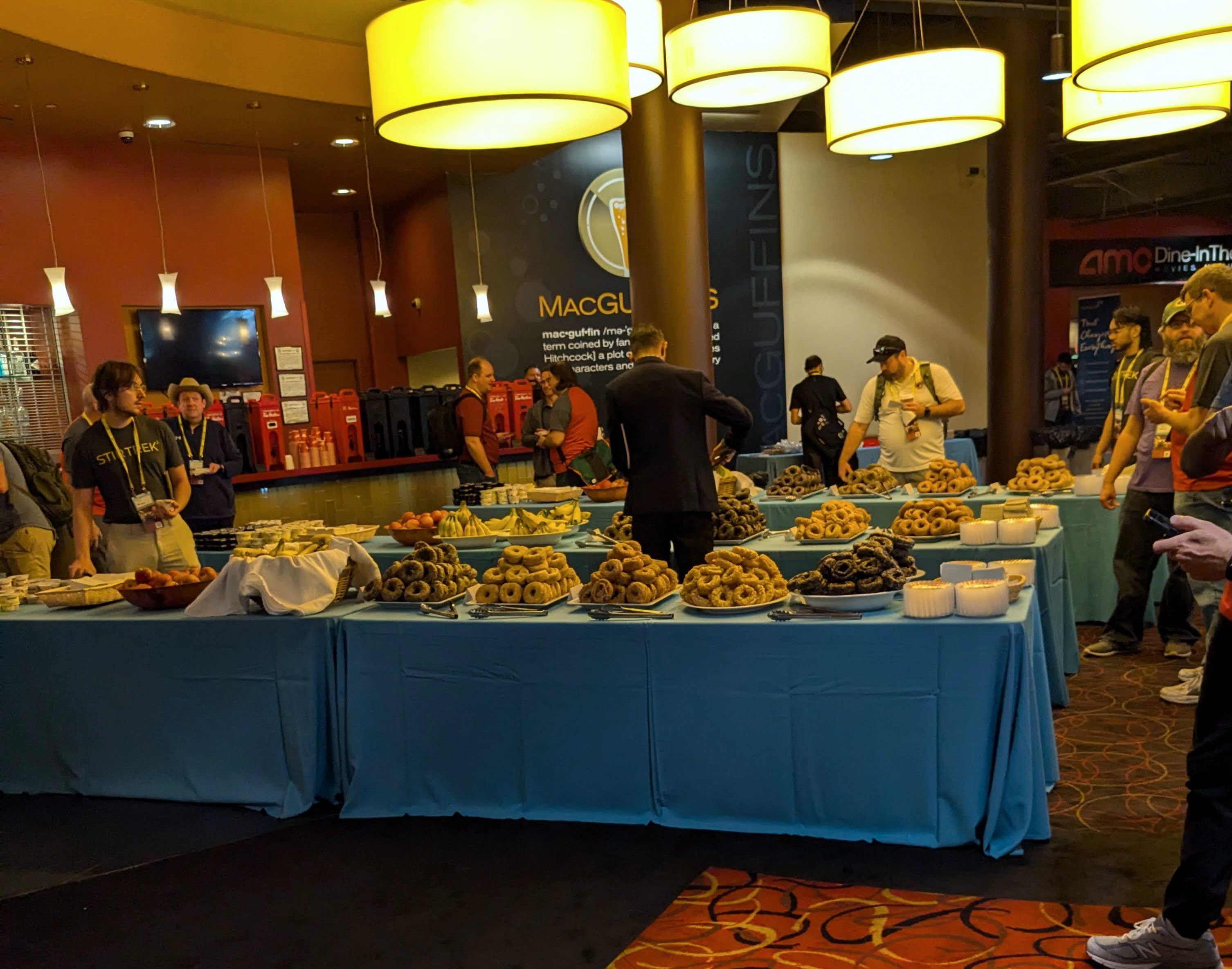 Breakfast being served at Stir Trek 2025