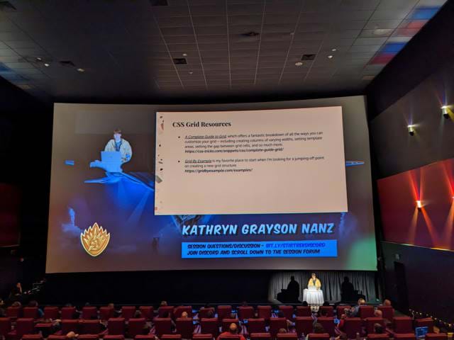 Screenshot of Kathryn Grayson Nanz's presentation