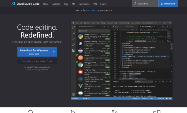 Visual Studio Code Website