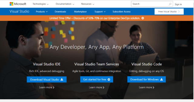 VisualStudio.com Screenshot